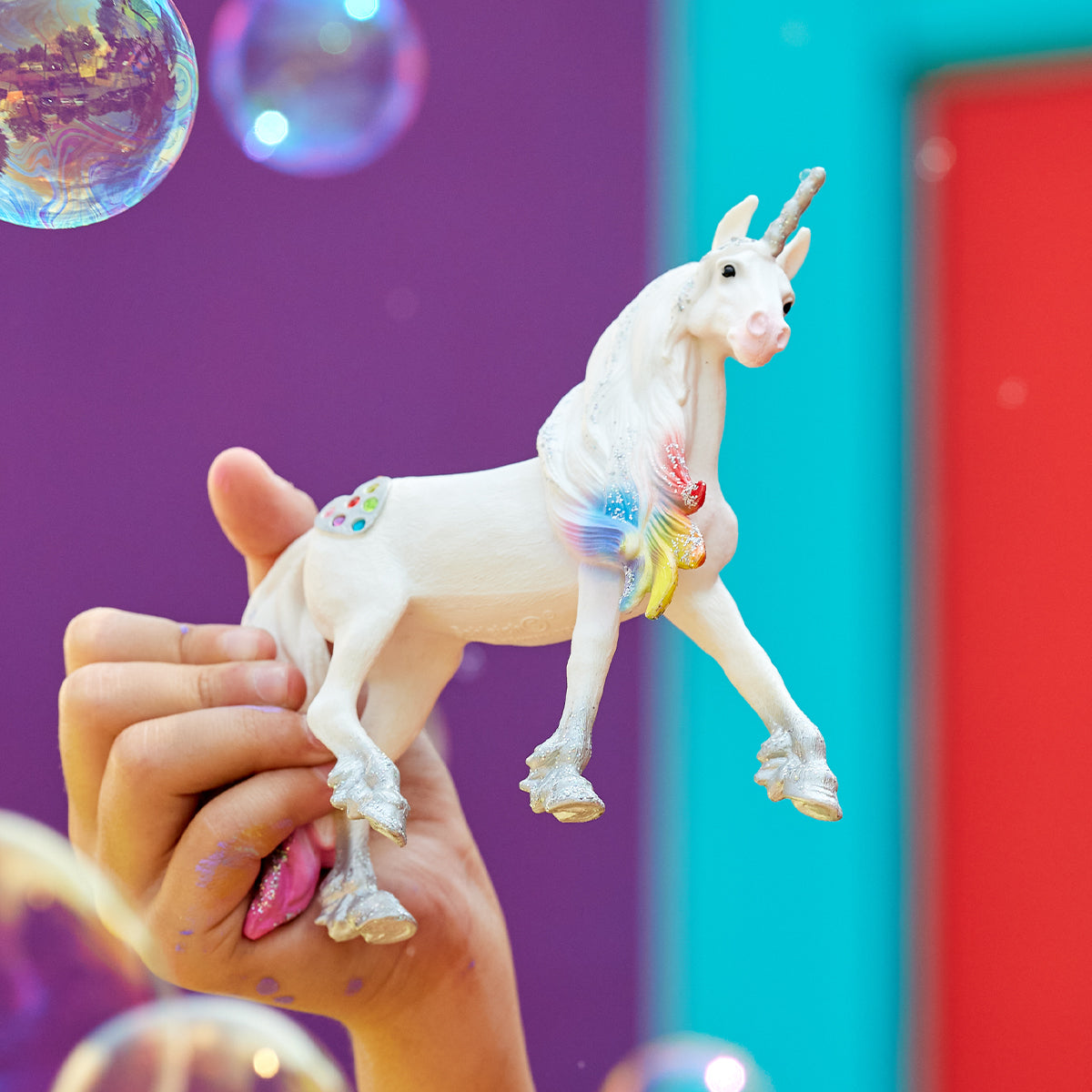 Schleich BAYALA Rainbow Love Unicorn Stallion Figure