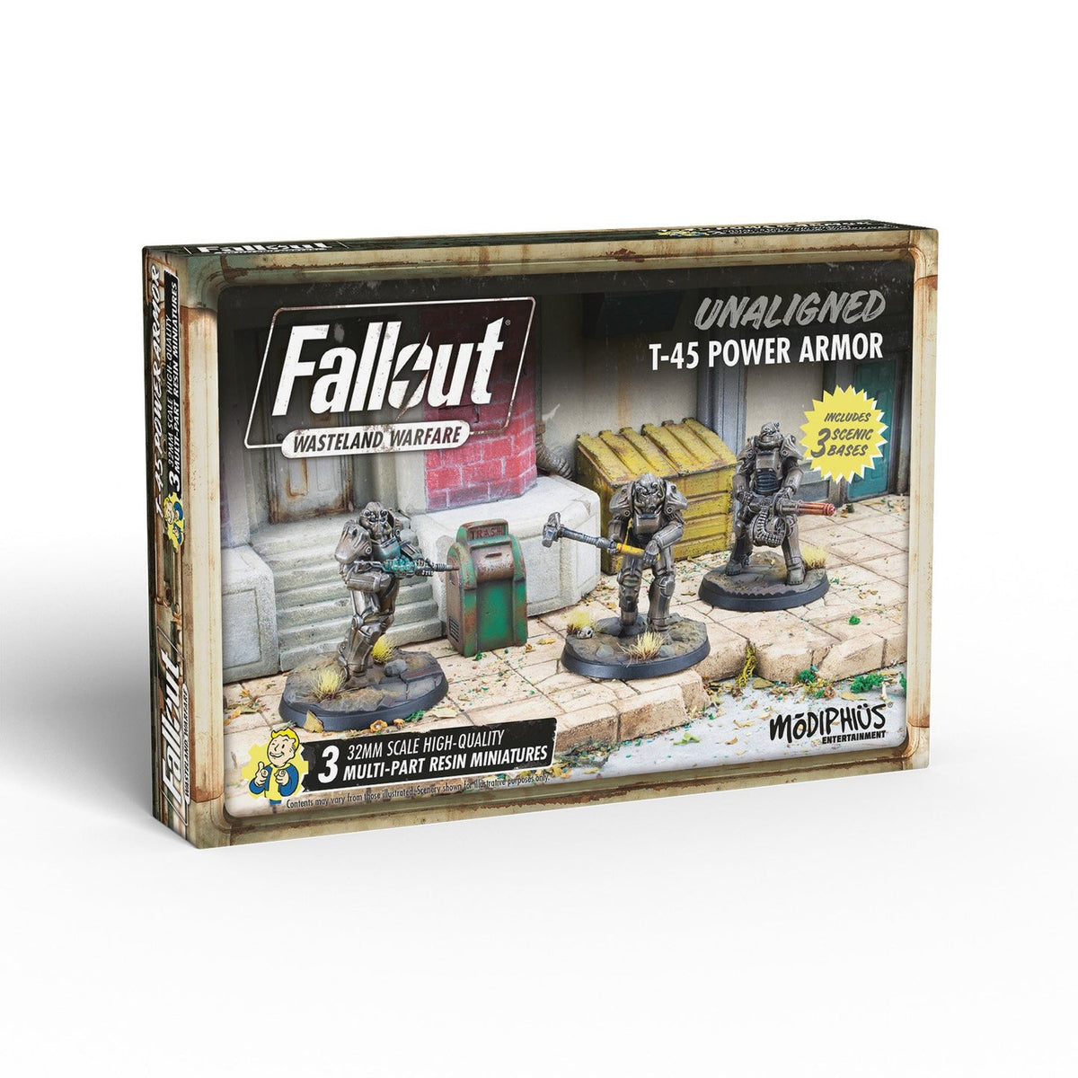 Fallout: Wasteland Warfare – Unaligned T-45 Power Armour Miniatures
