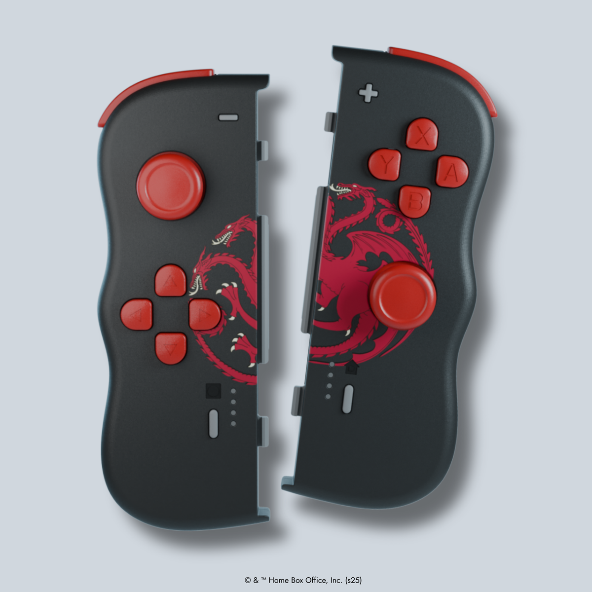 Lexip Game of Thrones Targaryen Black Edition Wireless Twin Pads for Nintendo Switch