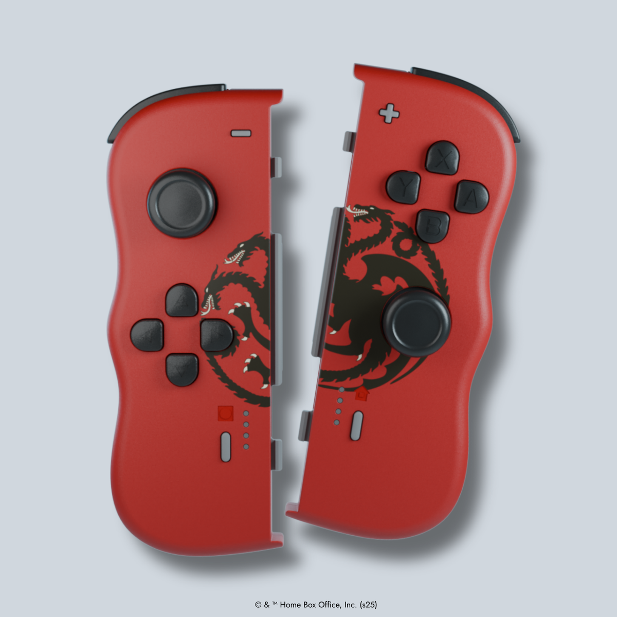 Lexip x Game of Thrones Targaryen Red Twinpads Controllers for Nintendo Switch