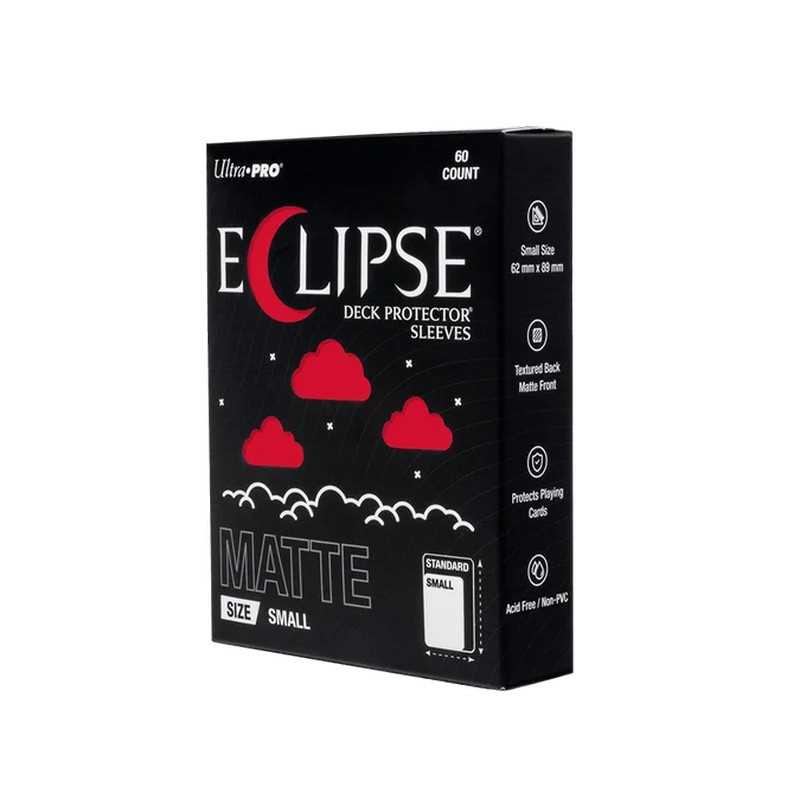 Eclipse Matte Small Deck Protector Sleeves: Apple Red (60ct)
