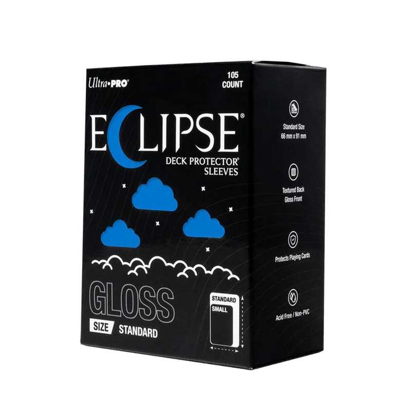 Eclipse Gloss Standard Deck Protector Sleeves: Pacific Blue (105ct)