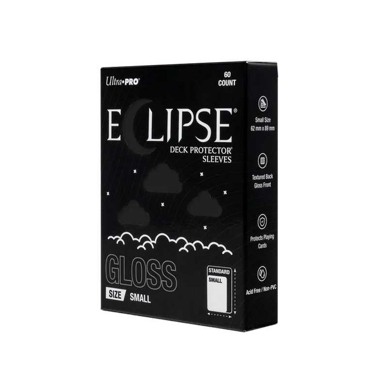 Ultra PRO Eclipse Gloss Small Deck Protector Sleeves: Jet Black (60ct)