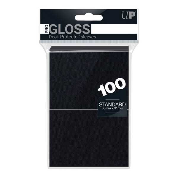 Ultra PRO PRO-Gloss Standard Card Sleeves: Black (100)