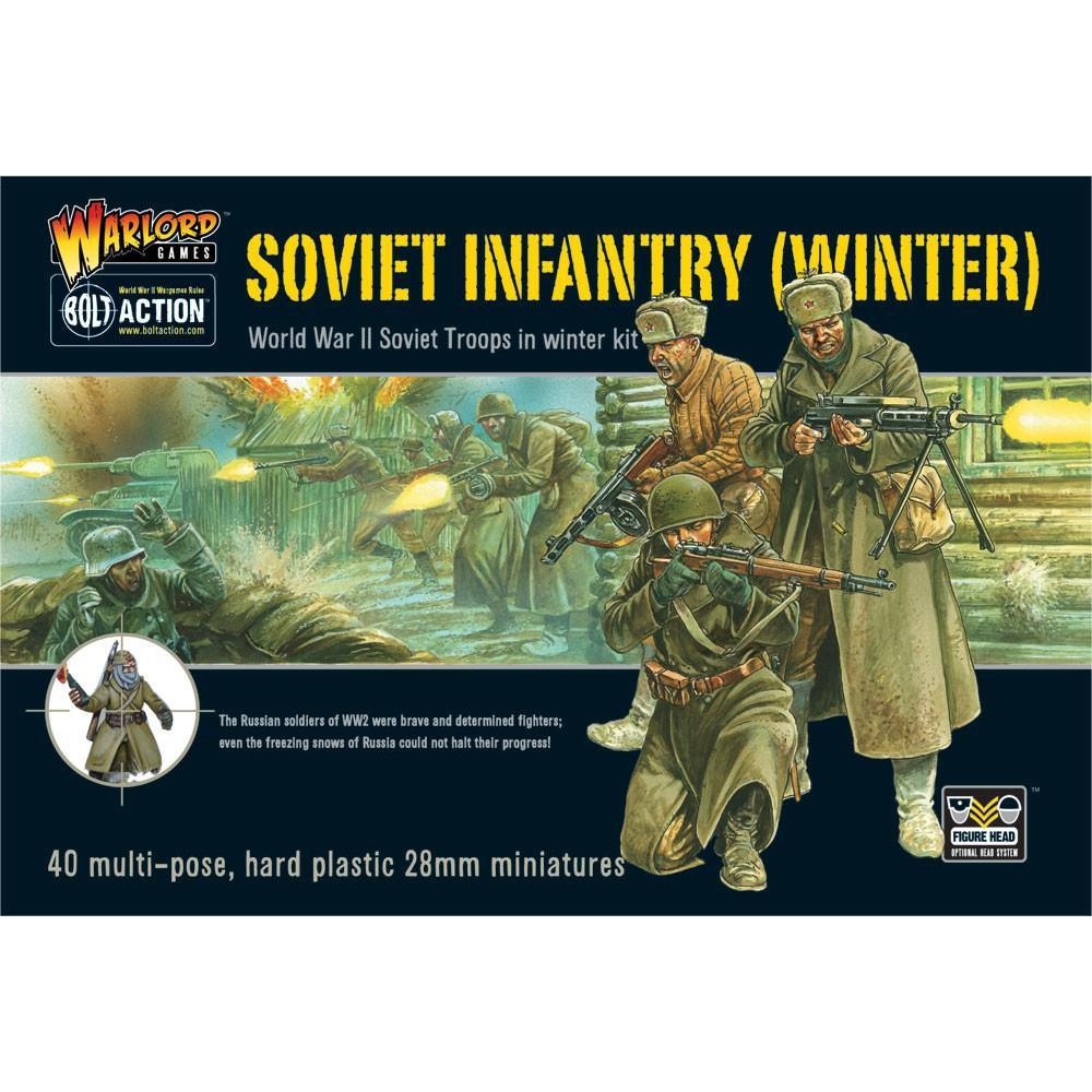 Bolt Action Soviet Winter Infantry 40-Figure Plastic Box Set