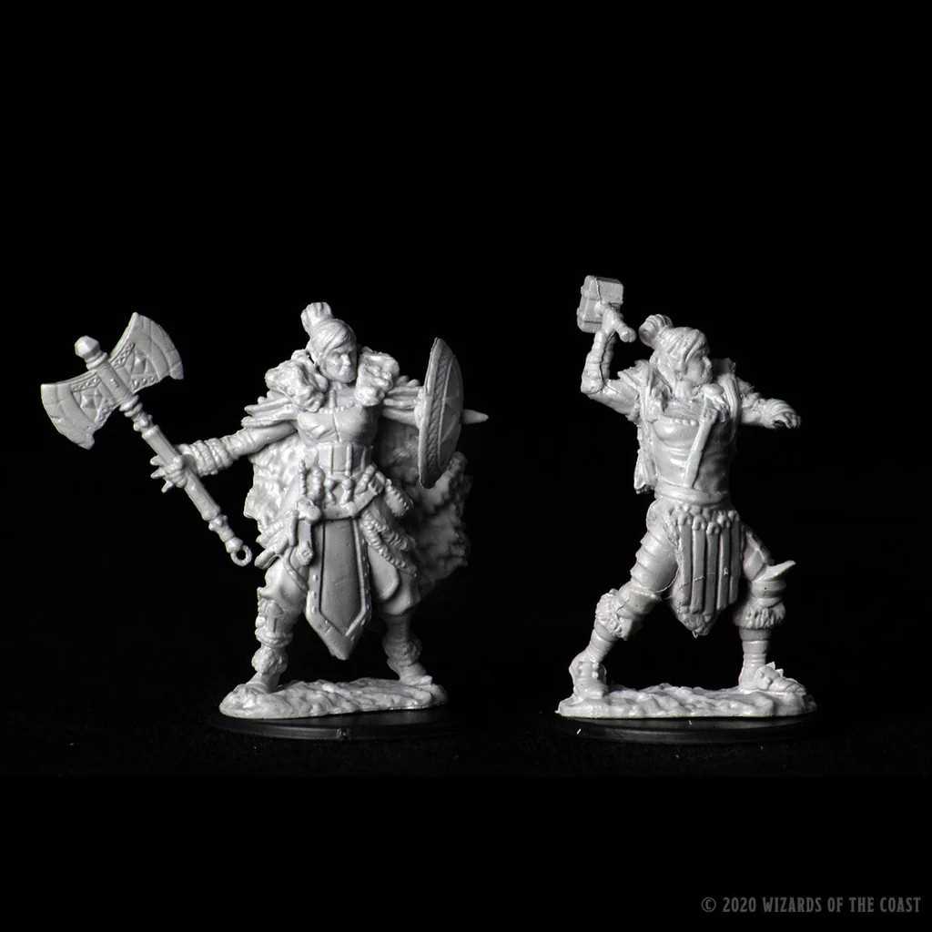 D&D Nolzur's Marvelous Miniatures: Female Half-Orc Barbarian