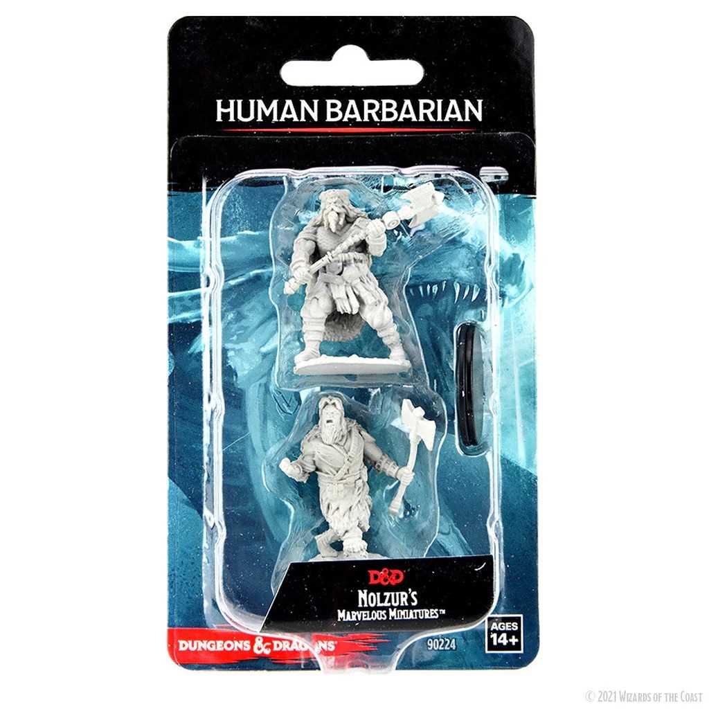 D&D Nolzur's Marvelous Miniatures: Human Barbarian Male (W14)