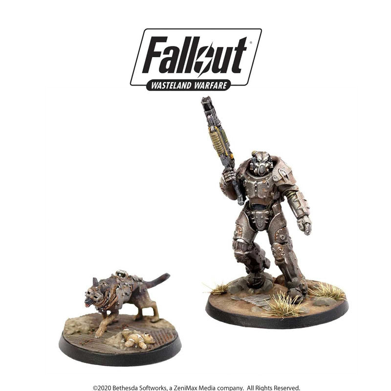 Fallout: Wasteland Warfare – X-01 Survivor & Dogmeat Miniatures Set