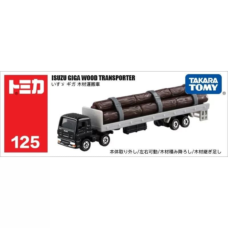 TOMICA No.125 Isuzu Giga Wood Transporter – X879541b