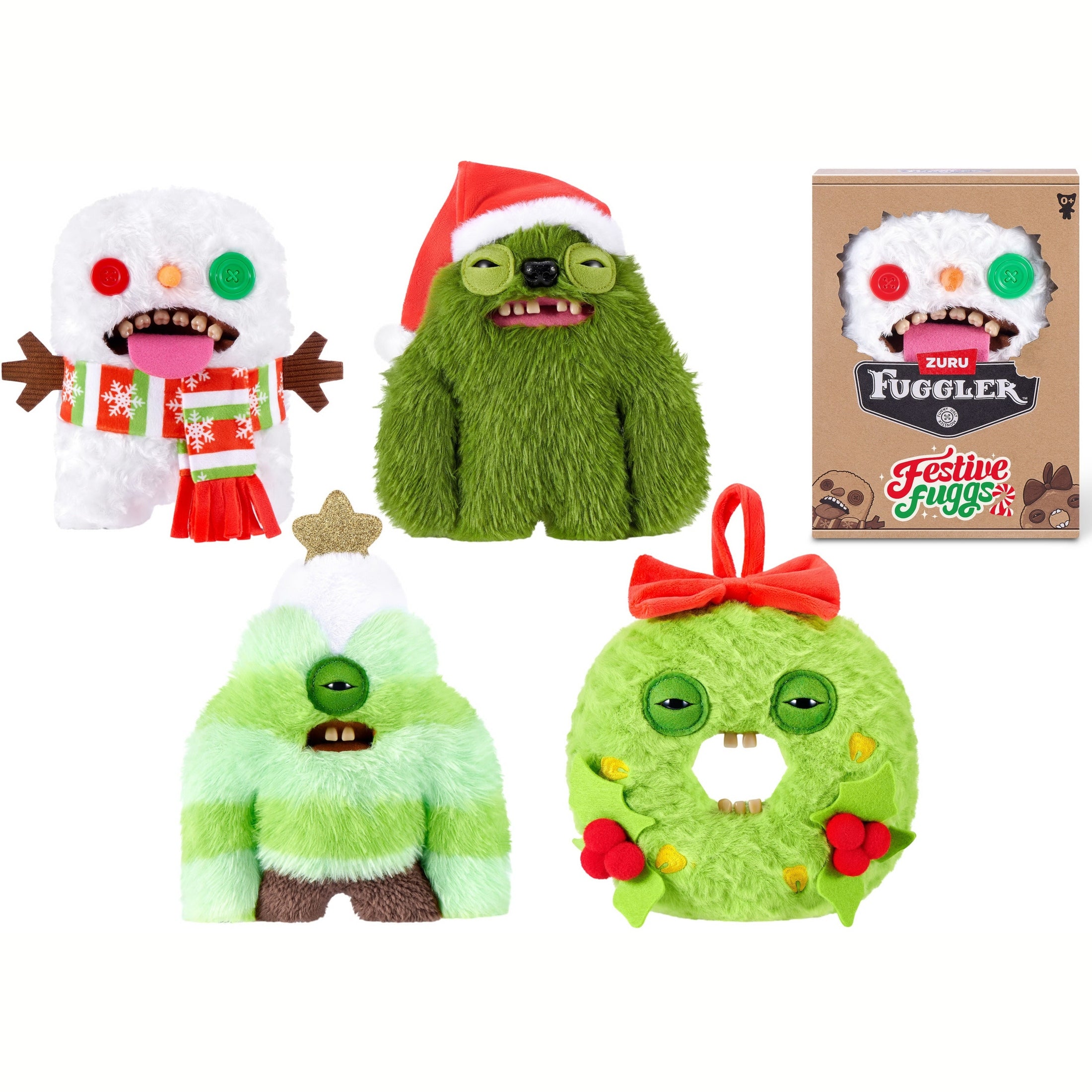 Fuggler - Festive Fugg 9-Inch (22cm) Plush Soft Toy - Series 2 | Choose Your Character