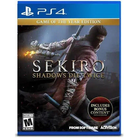 Sekiro Shadows Die Twice for Playstation 4 5030917250378