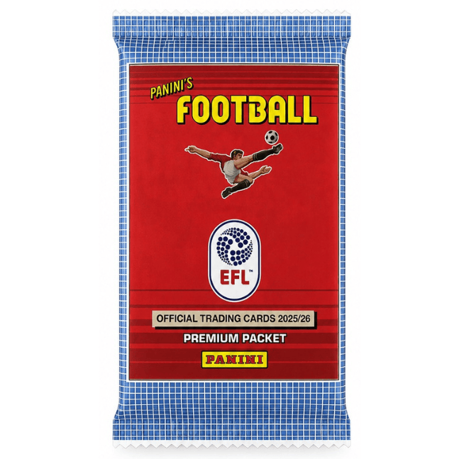 Panini Football EFL 2025/26 Official Trading Cards - (1 Pack Selected at random) 8051708037104