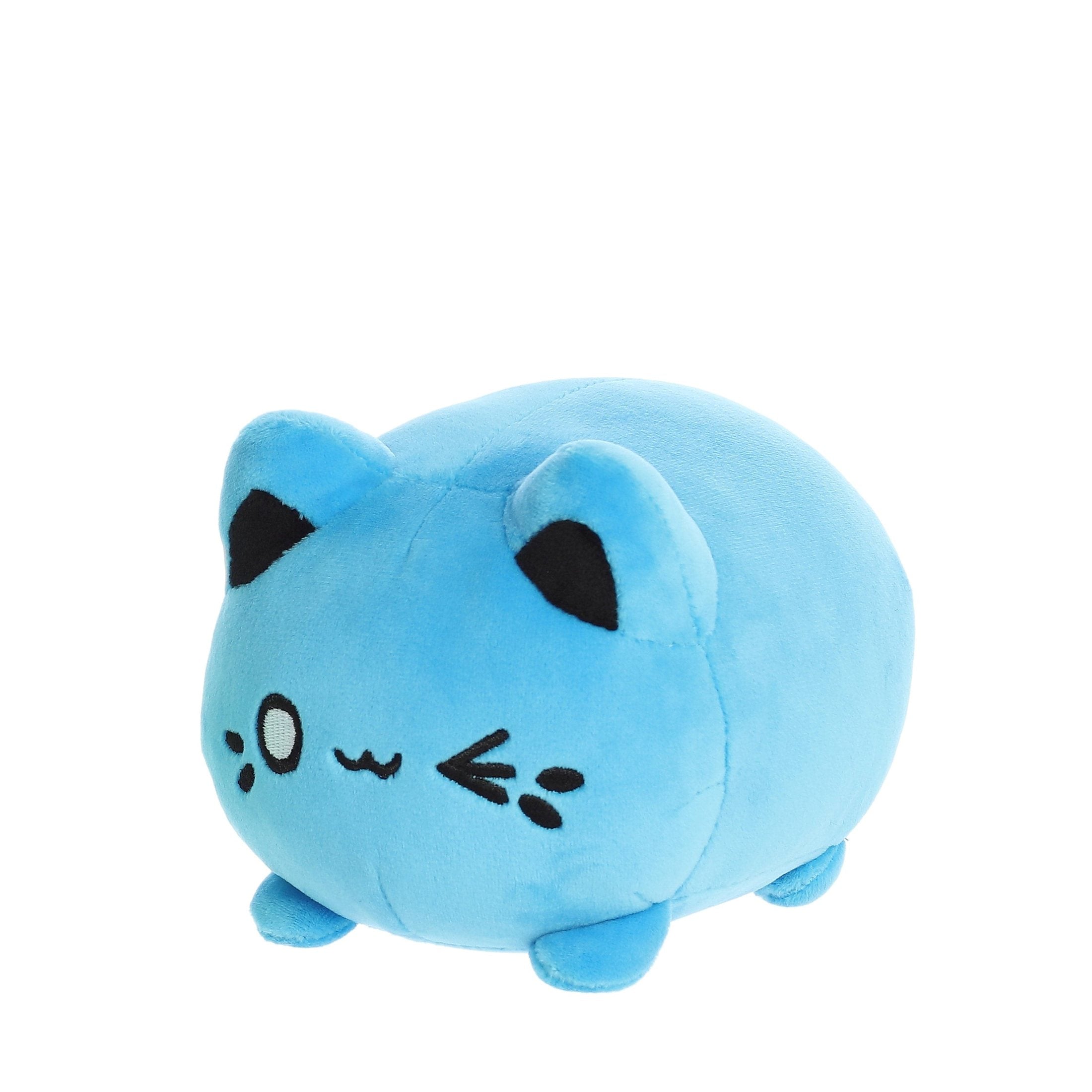 Aurora 3.5" Plush- Tasty Peach -Electric Blue Meowchi 5034566615489