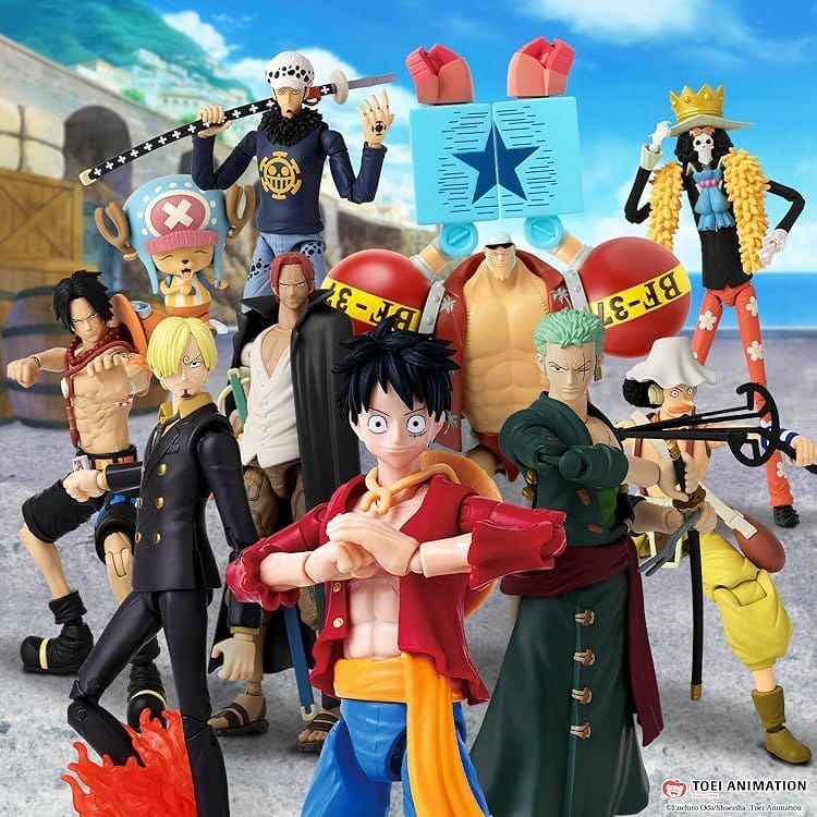 One Piece Anime Heroes 17cm Articulated Action Figure - Monkey D. Luffy 3296580370085