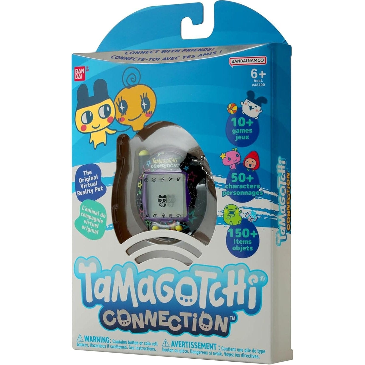 Tamagotchi Connection Digital Pet Neon Stars Shell Virtual Pet 329658043077