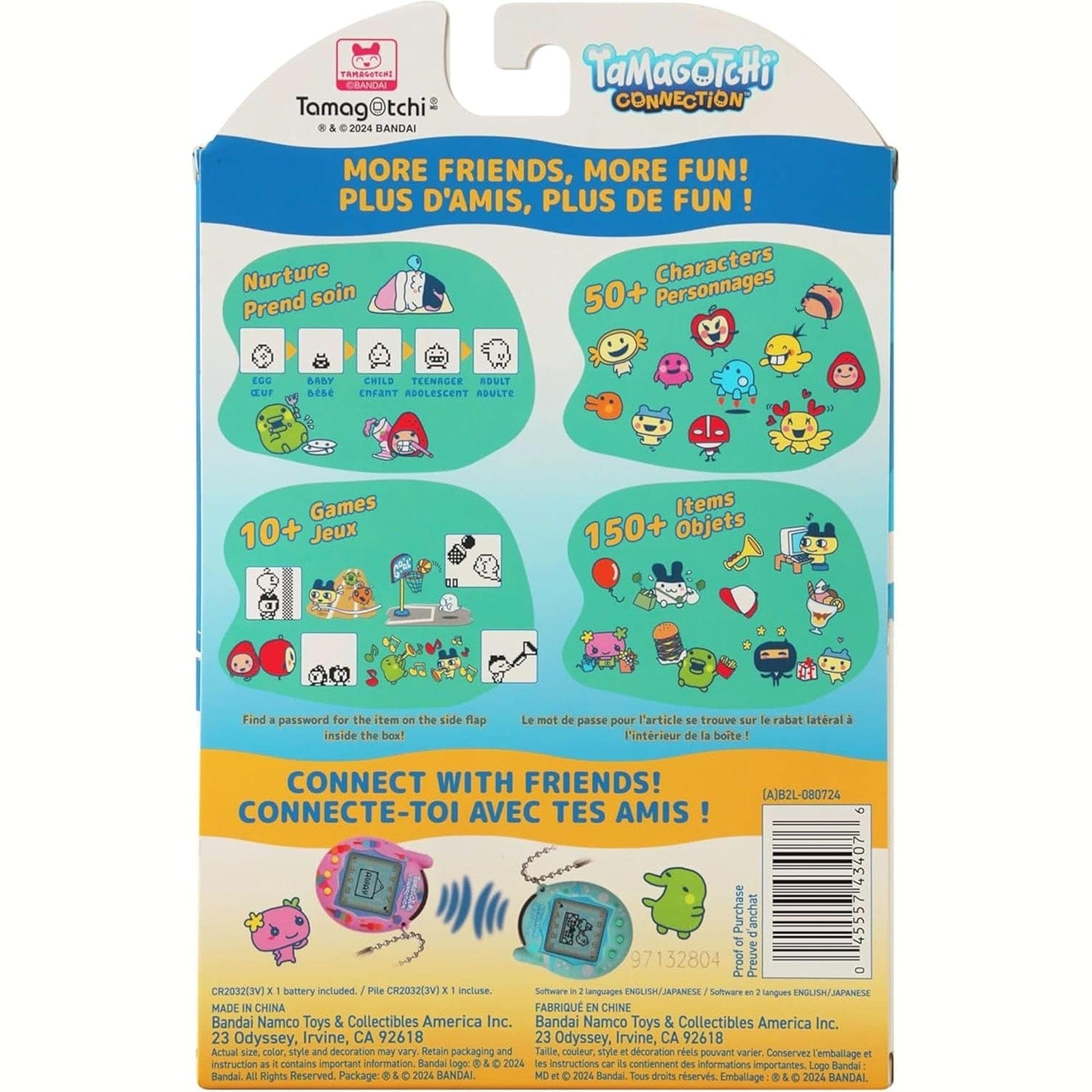 Tamagotchi Connection Digital Pet Neon Stars Shell Virtual Pet 329658043077