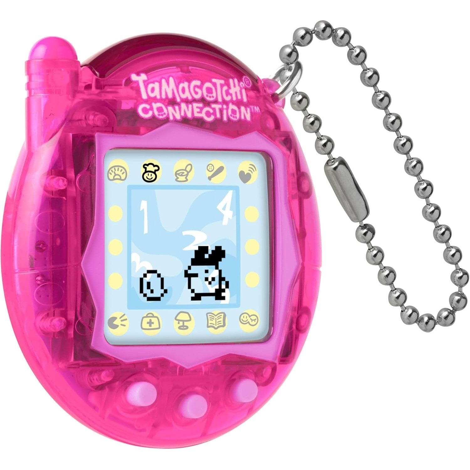 Tamagotchi Connection Digital Pet Translucent Pink Shell Virtual Pet 3296580434053