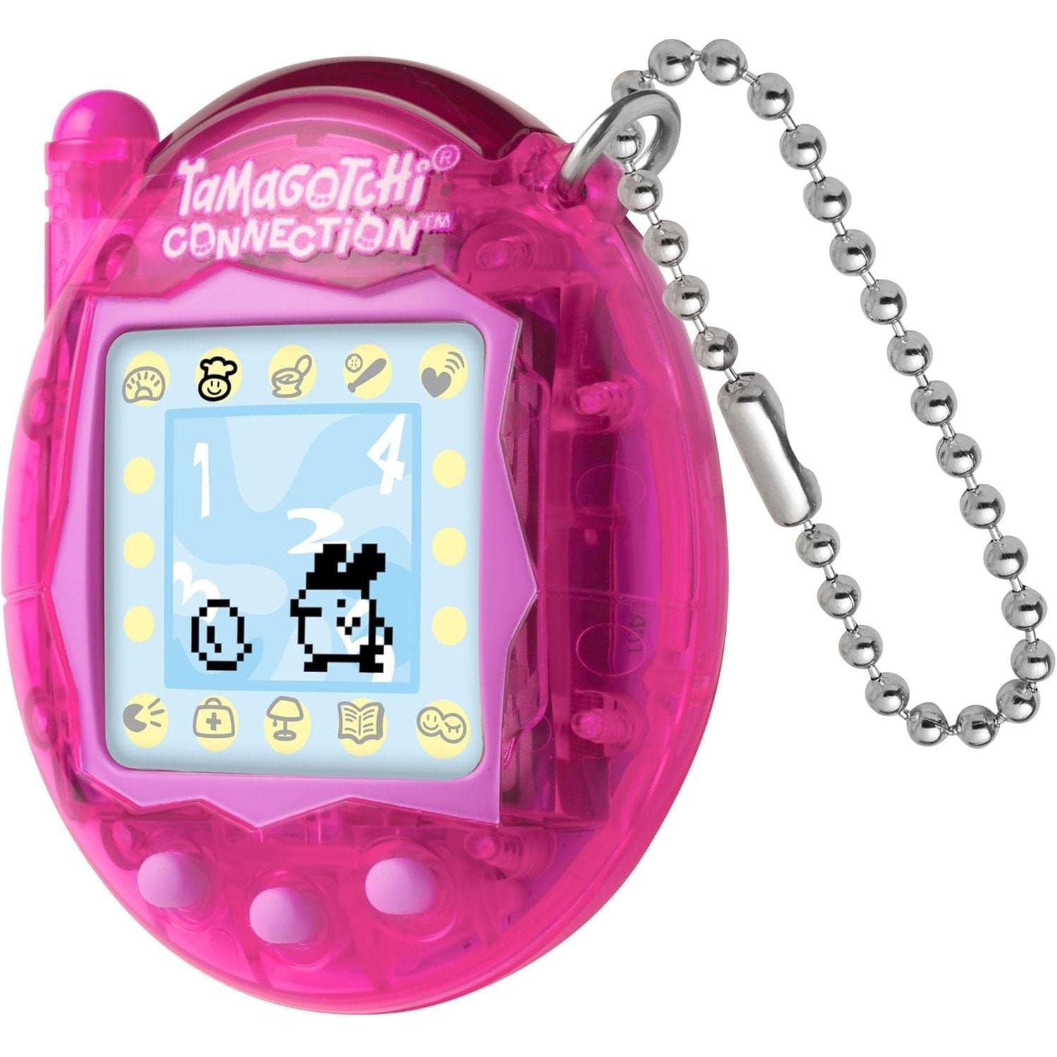 Tamagotchi Connection Digital Pet Translucent Pink Shell Virtual Pet 3296580434053