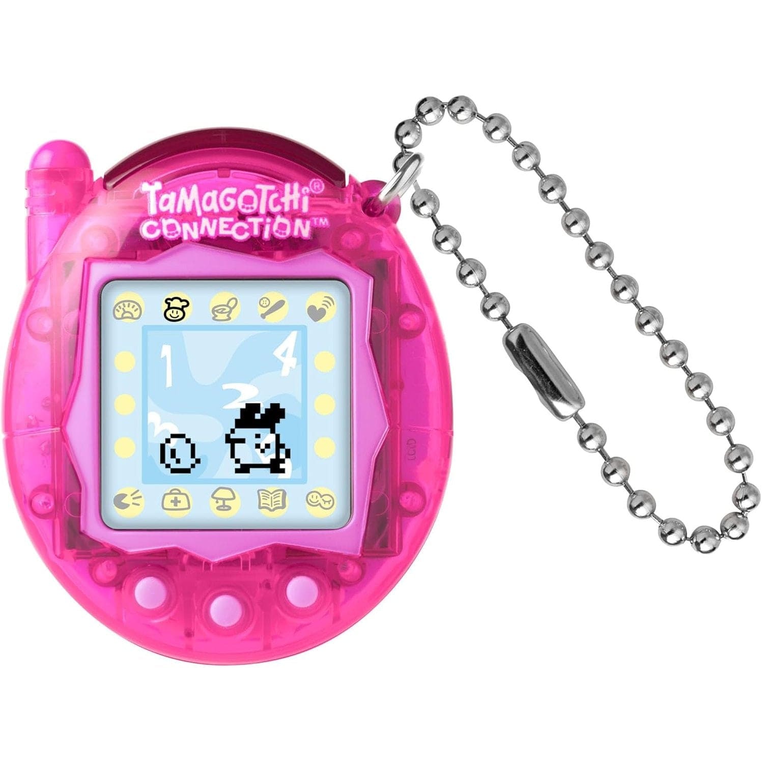 Tamagotchi Connection Digital Pet Translucent Pink Shell Virtual Pet 3296580434053