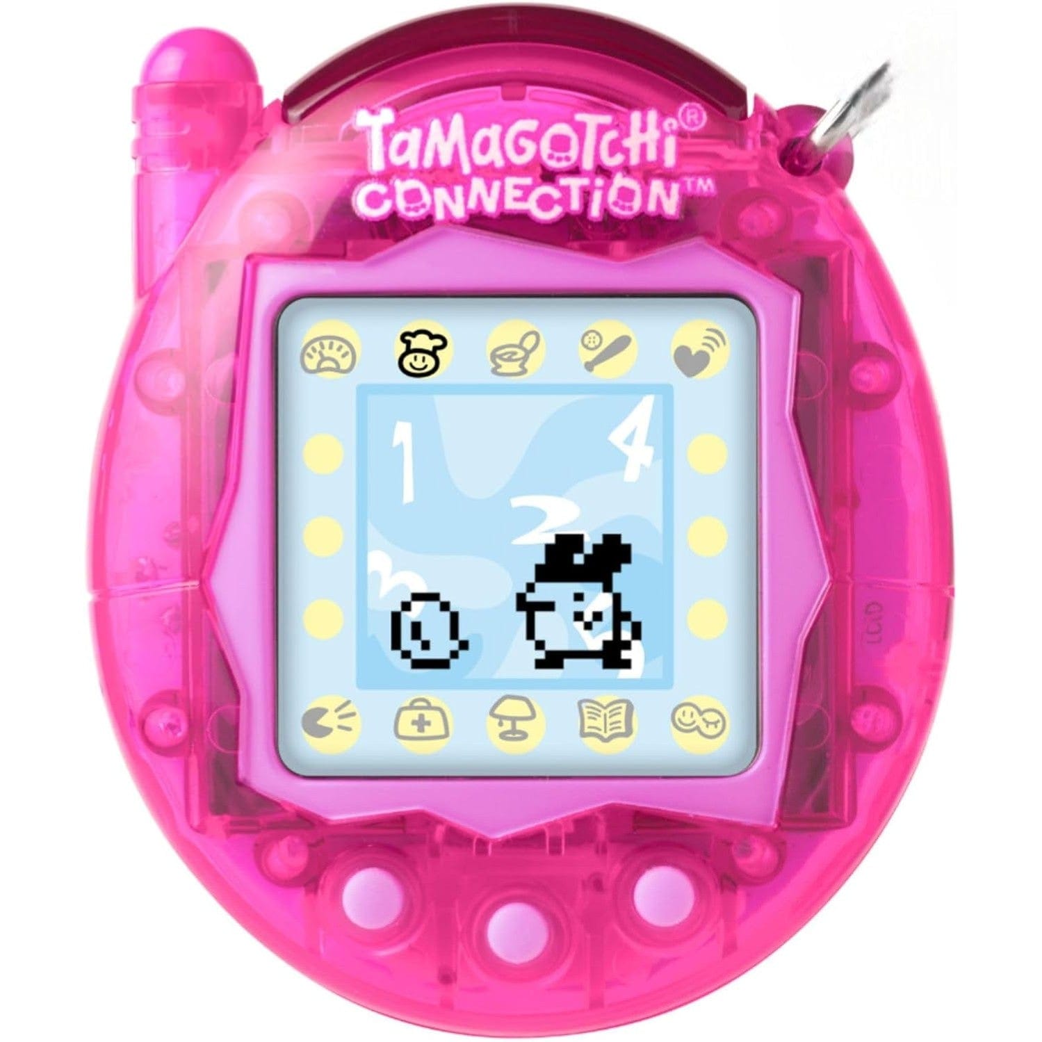 Tamagotchi Connection Digital Pet Translucent Pink Shell Virtual Pet 3296580434053