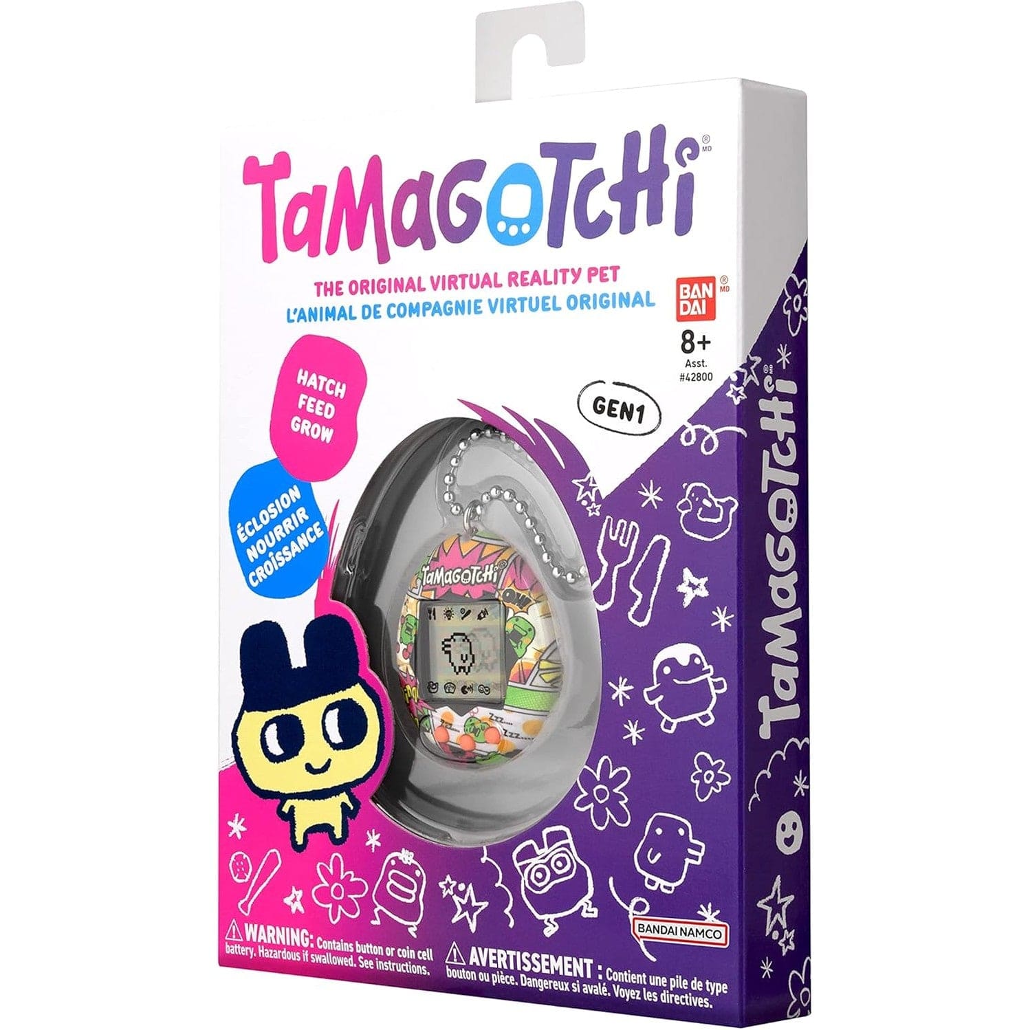 Tamagotchi Original Kuchipatchi Comic Book Shell: Classic Virtual Pet Toy 3296580429691
