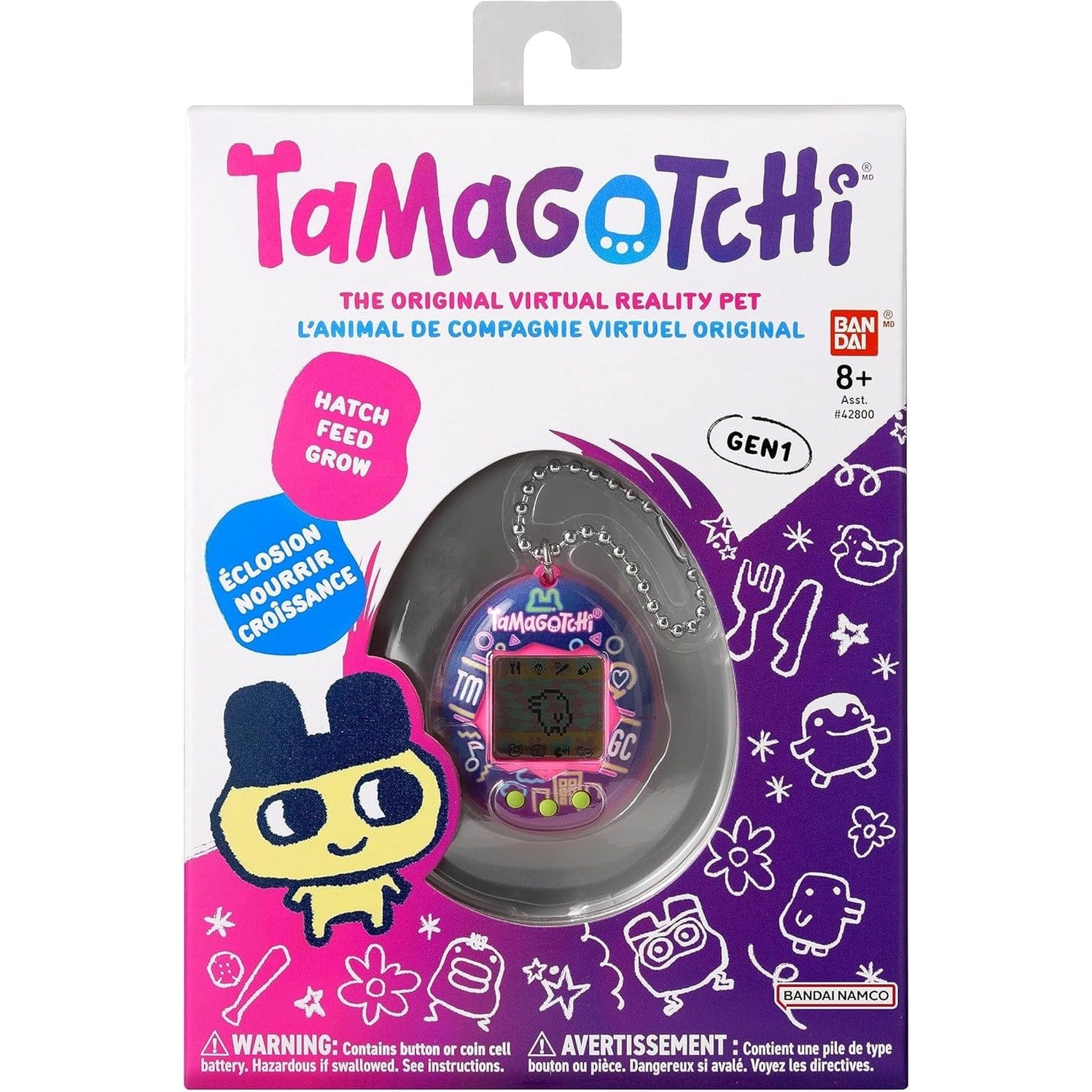 Tamagotchi Original Neon Lights: Classic Virtual Pet Toy 3296580429745