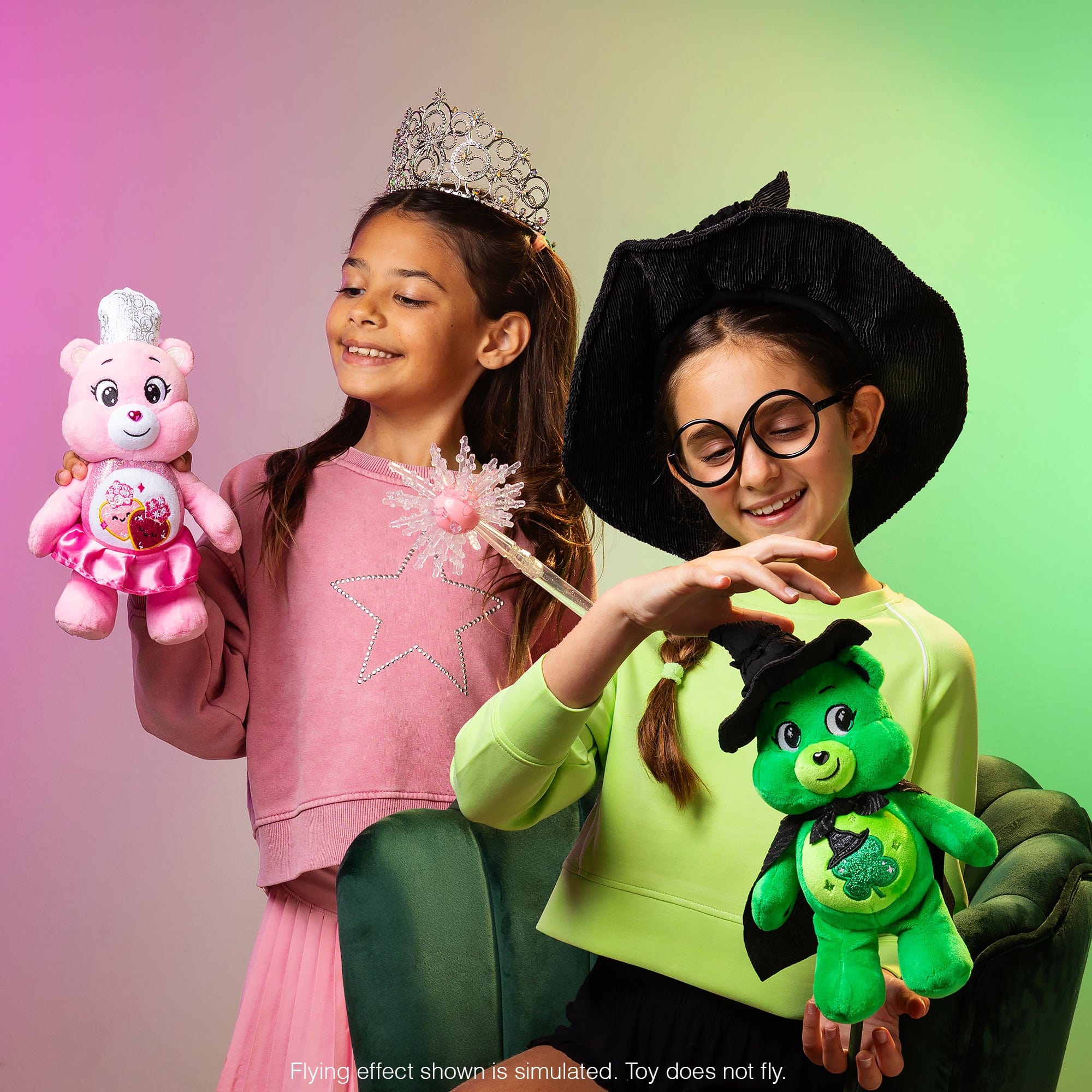 Care Bear 9" Soft Plush Toy - Wicked - Love-a-Lot as Glinda 0885561230819