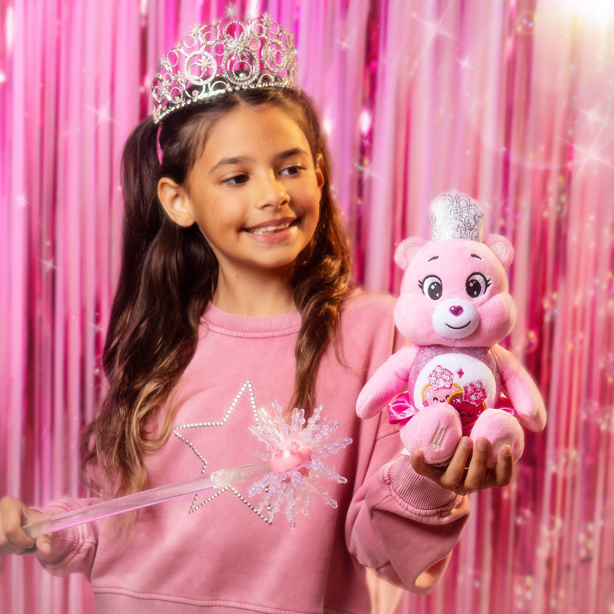 Care Bear 9" Soft Plush Toy - Wicked - Love-a-Lot as Glinda 0885561230819