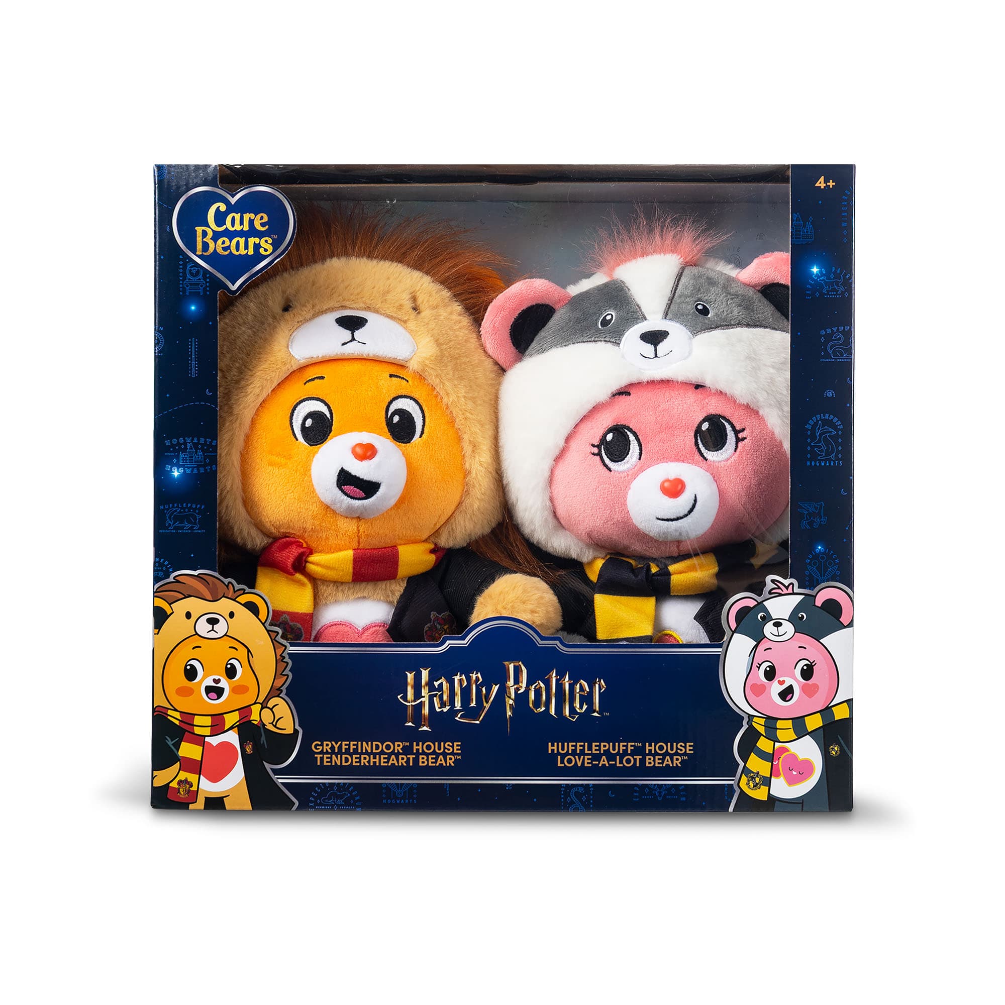 Care Bears x Harry Potter 30cm Plush 2-Pack – Gryffindor Tenderheart & Hufflepuff Love-A-Lot 885561230789