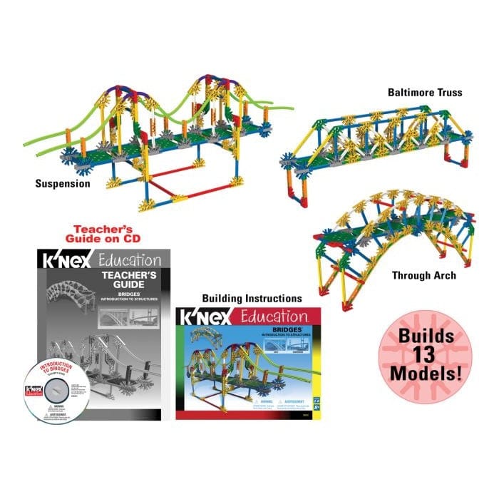 K'nex Education Intro to Simple Machines Bridges Set 744476786401