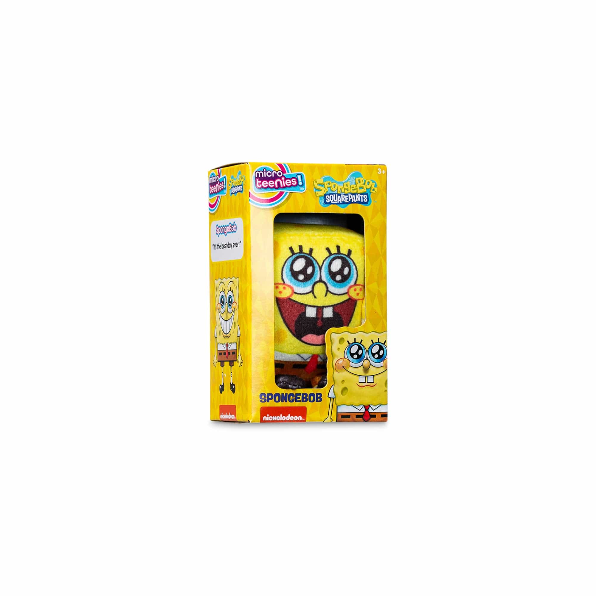 Micro Teenies 3-inch Plush Spongebob Squarepants - Spongebob (Mouth Open) 885561003833