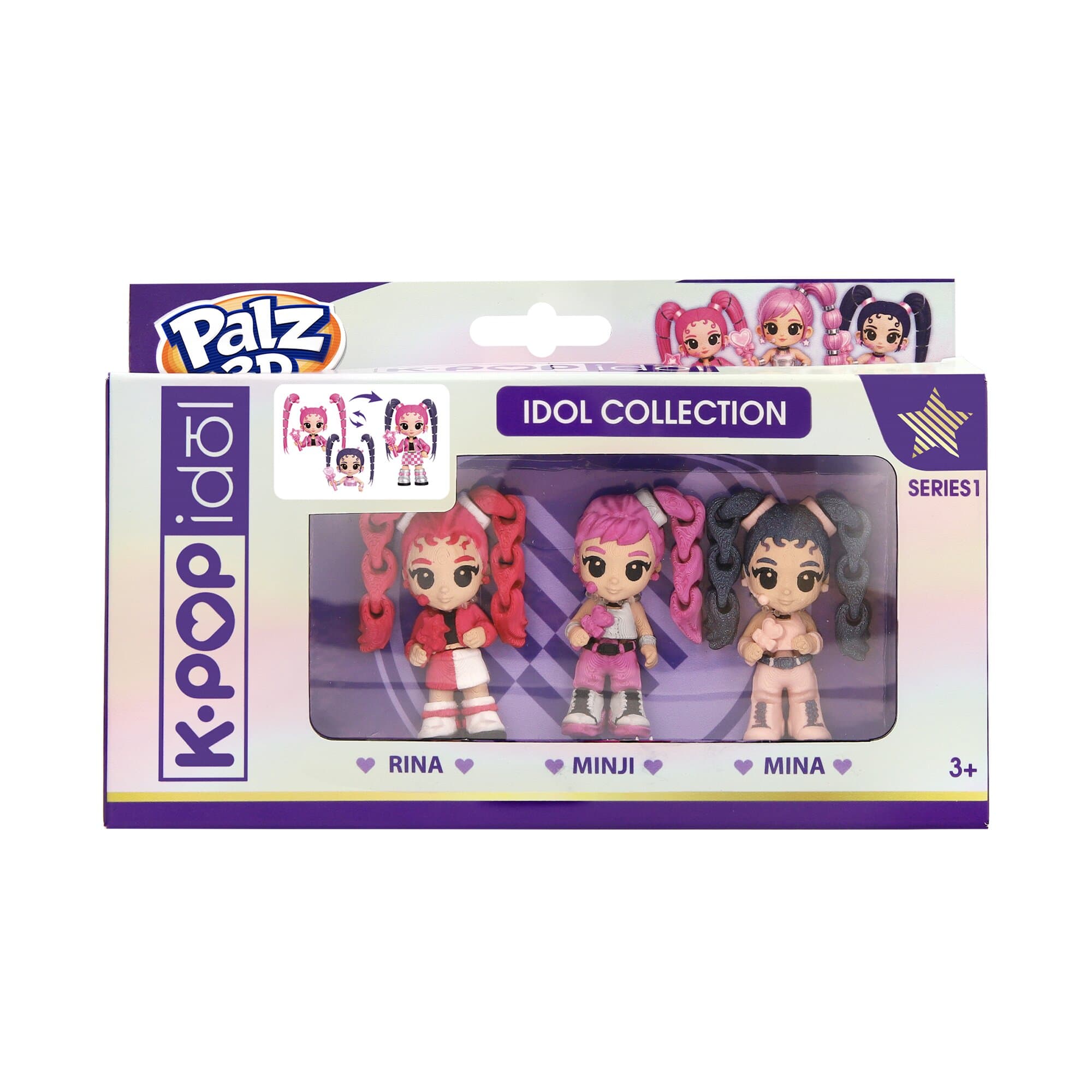Palz 3D K-Pop Demon Hunters Idols 3-Pack 8421134965072