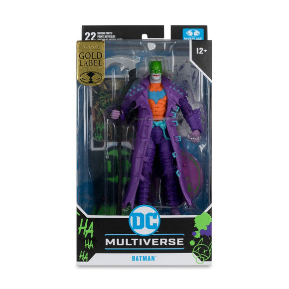 McFarlane Toys DC Multiverse Dark Nights: Death Metal Jokerized Batman Gold Label Action Figure