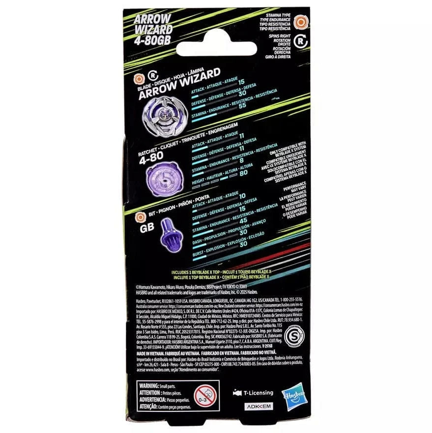 Beyblade X Arrow Wizard 4-80GB Booster Pack Set 5010996290403