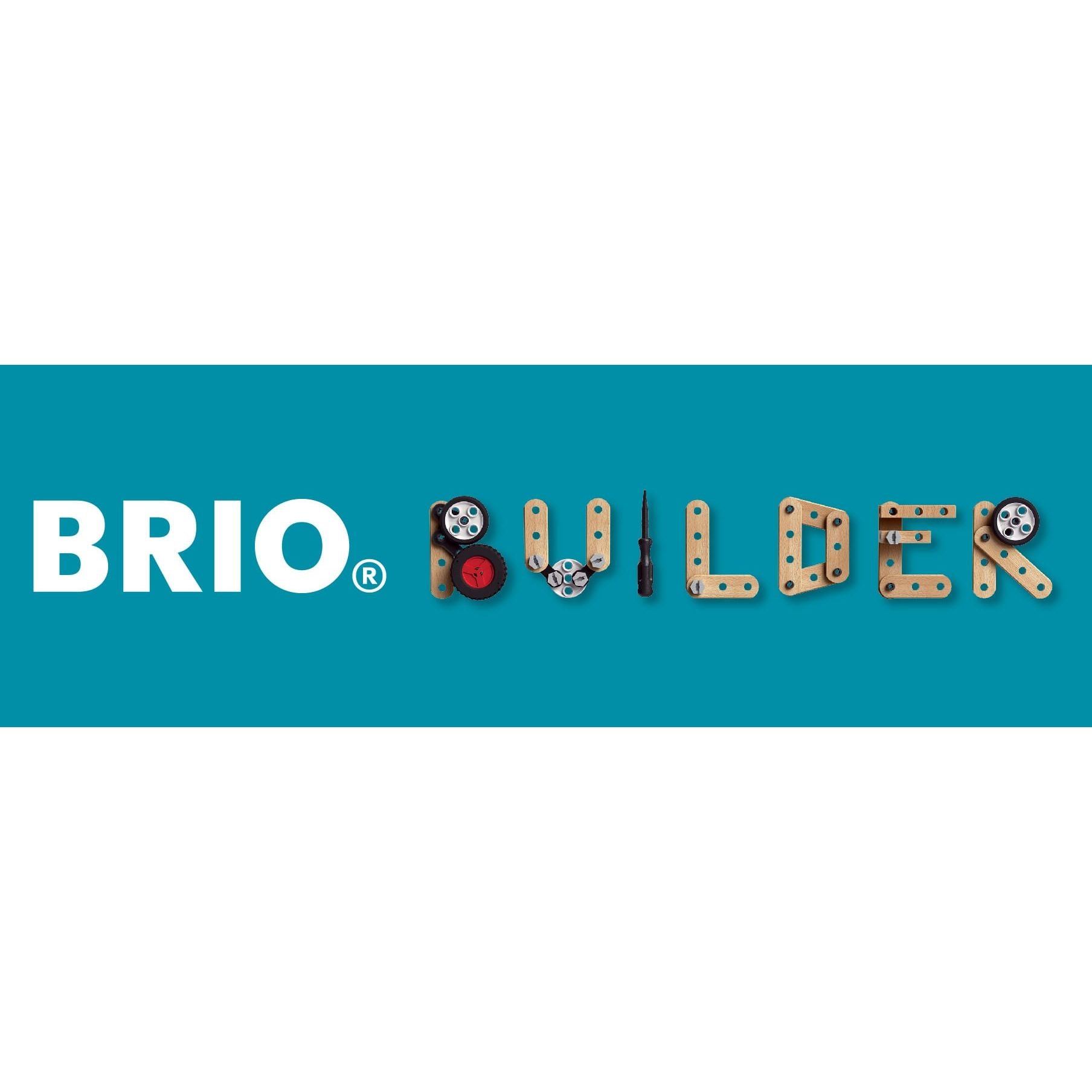 Brio Builder Pullback Motor Set Battery Free 67 Piece BRIO Builder Creations 34595 7312350345957