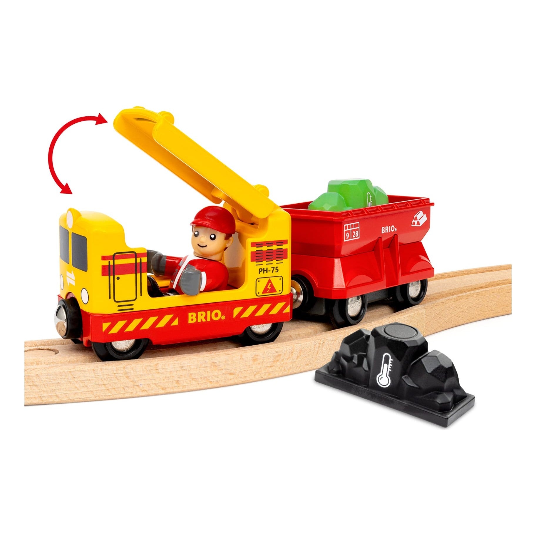 Brio Gemstone Cargo Set 14-Piece Yellow-Red Engine Gem Mine 7312350361308