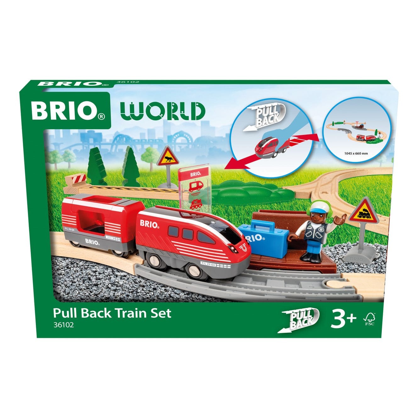 Brio Pullback Train Set