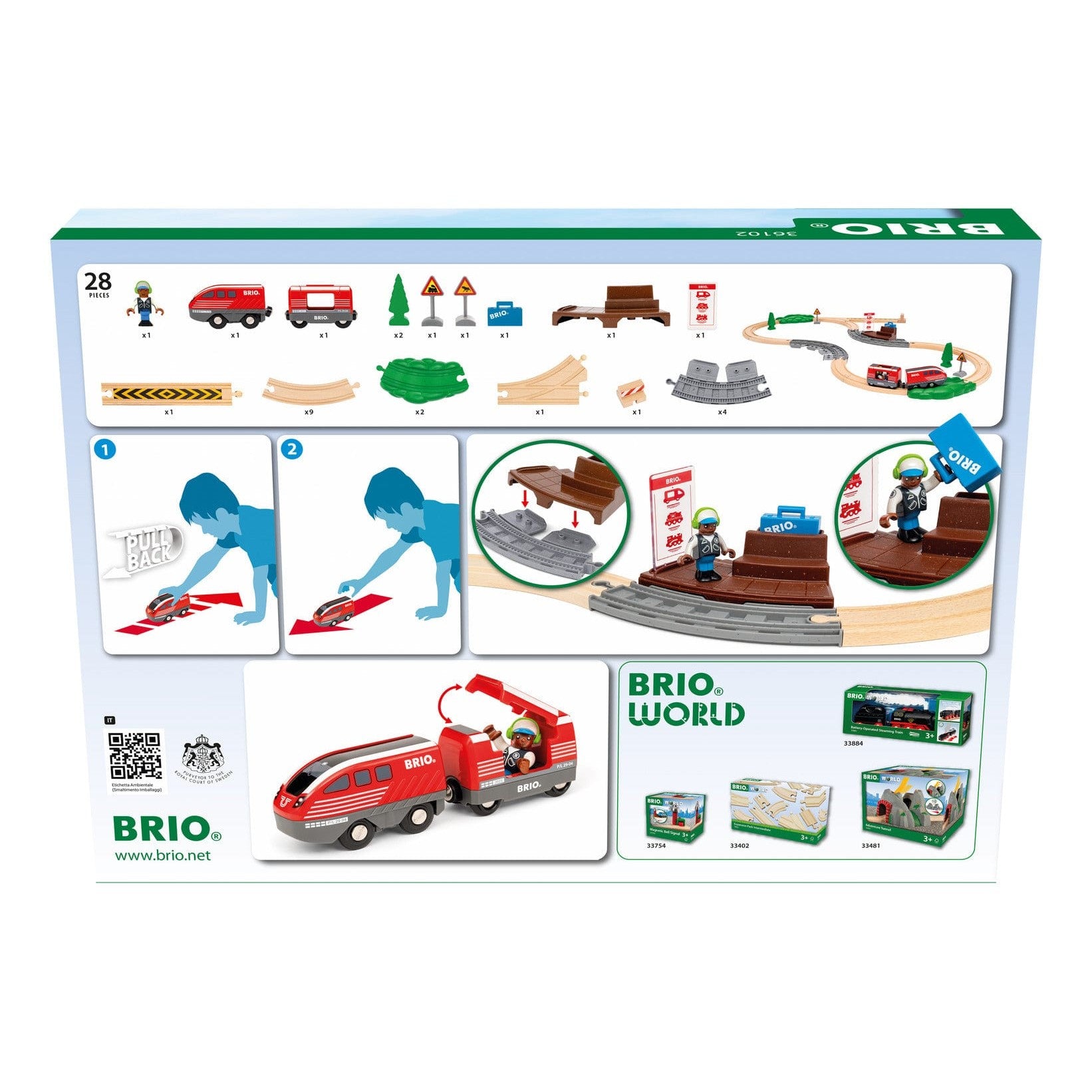 Brio Pullback Train Set