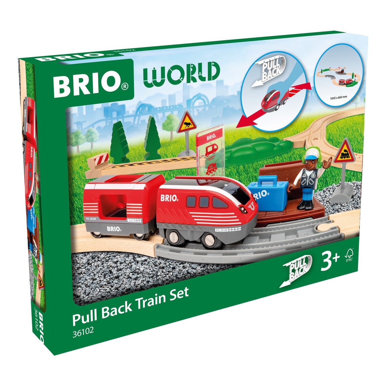 Brio Pullback Train Set