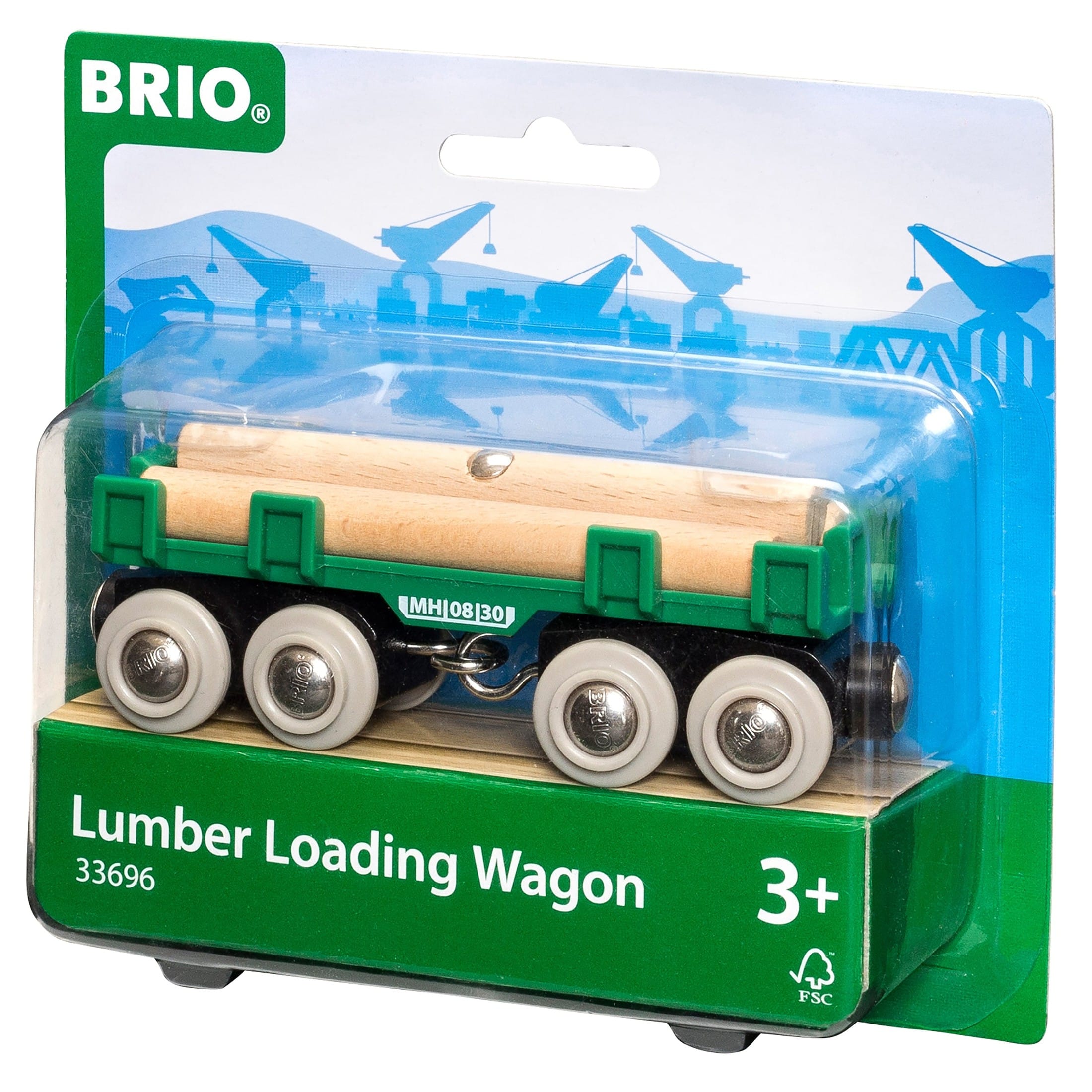 Brio World Lumber Loading Wagon Toy Playset 7312350336962