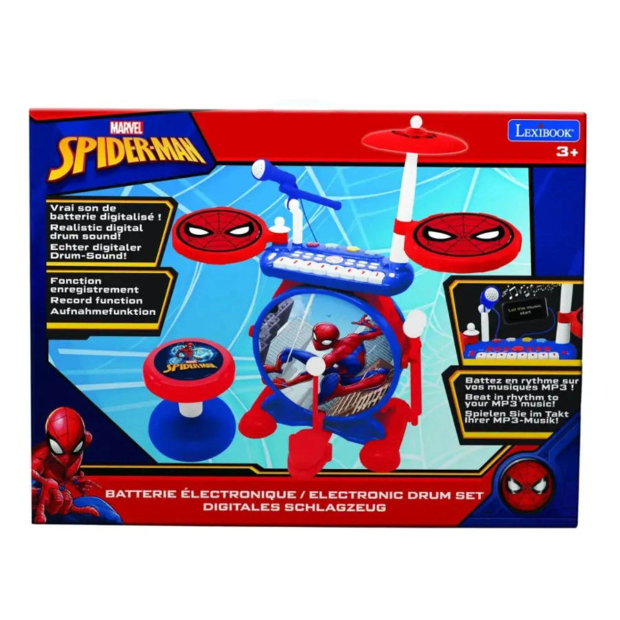 Lexibook My Rock Band Spider-Man Electronic Drum Set with Seat