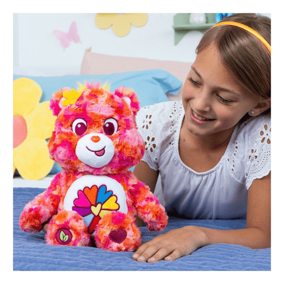 Care Bear 14 Inch Bean Plush Flower Power Bear 885561226836