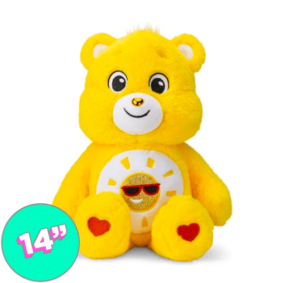 Care Bear 14 Inch Glitter Belly Funshine Bear 885561221336