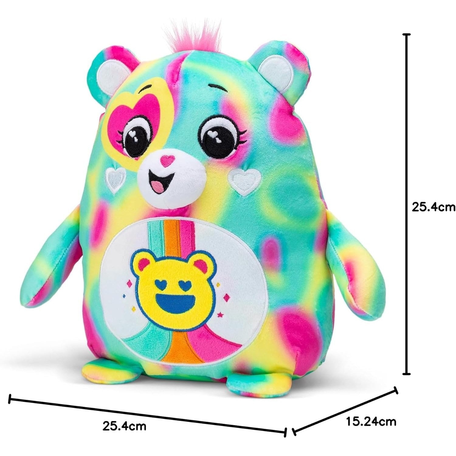 Care Bears 25cm Squishies Good Vibes Bear 885561227215