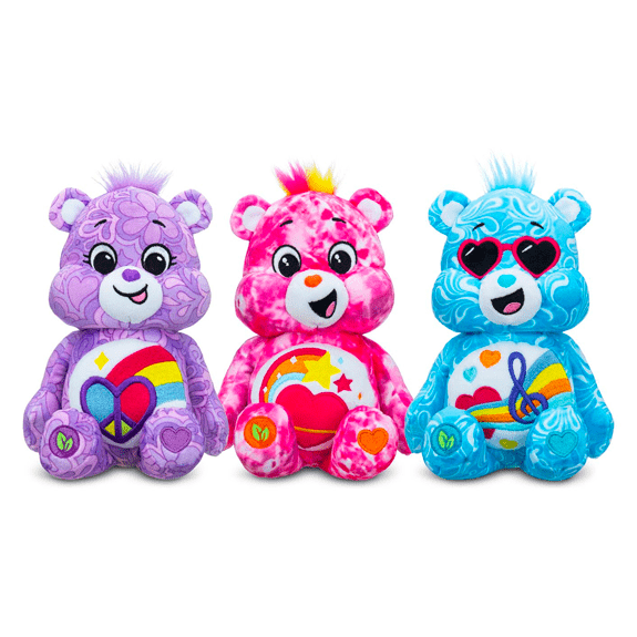 Care Bear 9 Inch Bean Plush Peaceful Heart Bear 885561226713