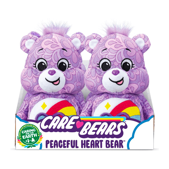 Care Bear 9 Inch Bean Plush Peaceful Heart Bear 885561226713