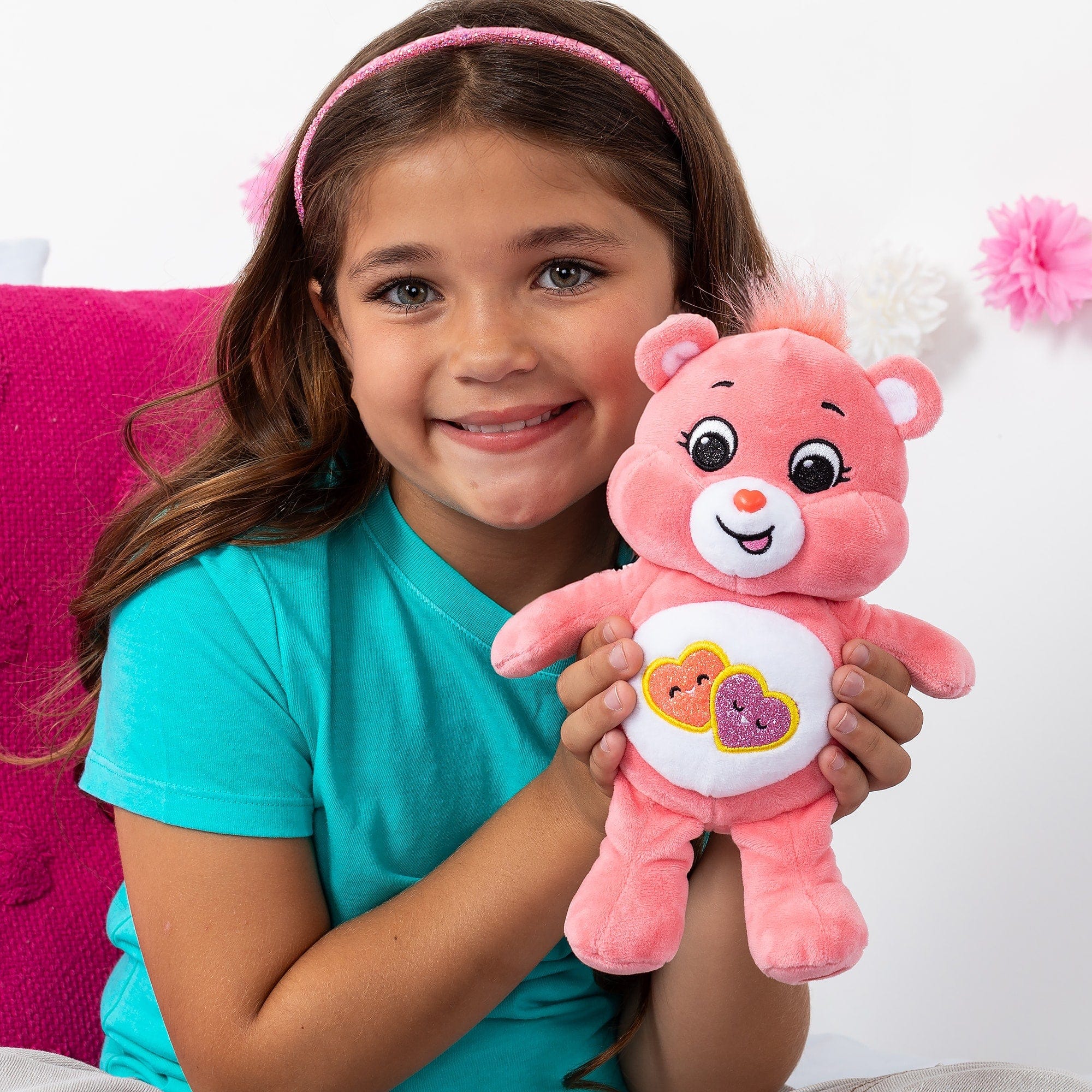Care Bear 9 Inch Funsize Sparkle Love-A-Lot Bear 885561227994