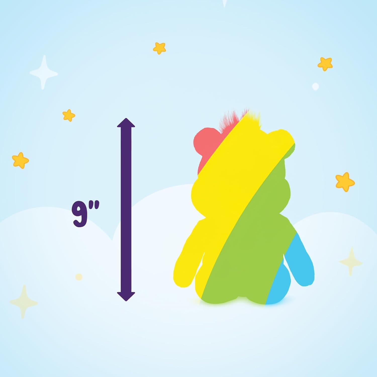 Care Bear 9 Inch Funsize Sparkle Share Bear 885561227734