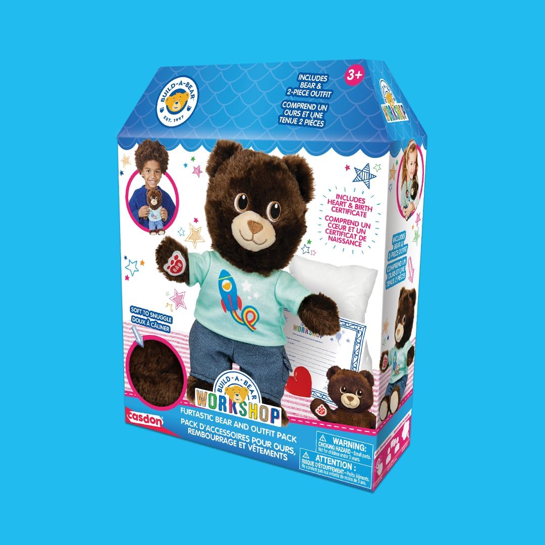 Build-a-Bear Workshop Furtastic Bear & Outfit Pk 5011551002110