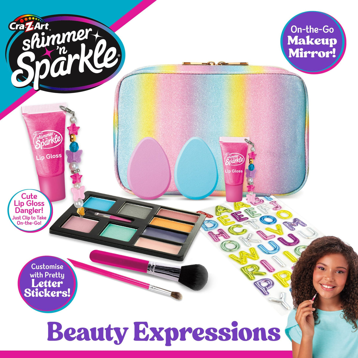 Shimmer n Sparkle Beauty Expressions Makeup Set 884920650244